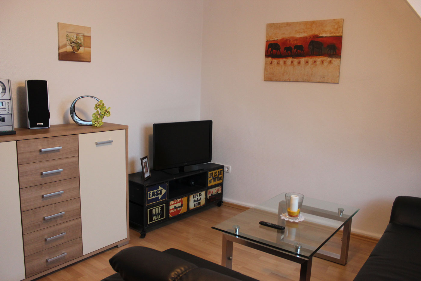 Living room with TV